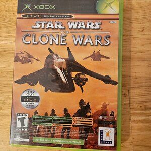 XBox Star Wars the Clone Wars + Tetris Worlds Microsoft XBox --ITEM #1919